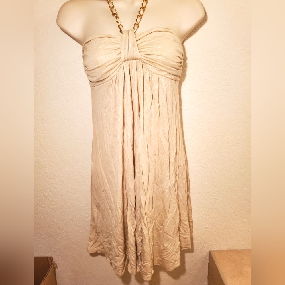 Baby doll halter dress.